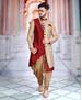 Picture of Stunning Maroon Sherwani