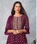 Picture of Pleasing Magenta Straight Cut Salwar Kameez