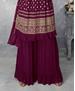 Picture of Pleasing Magenta Straight Cut Salwar Kameez