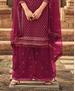 Picture of Taking Burgundy Straight Cut Salwar Kameez