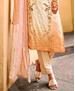 Picture of Bewitching Peach Straight Cut Salwar Kameez