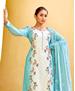 Picture of Charming Blue Straight Cut Salwar Kameez