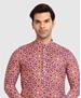 Picture of Pleasing Rust/Multicolor Kurtas