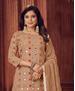 Picture of Pleasing Brown Straight Cut Salwar Kameez