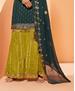 Picture of Beautiful Green Party Wear Salwar Kameez