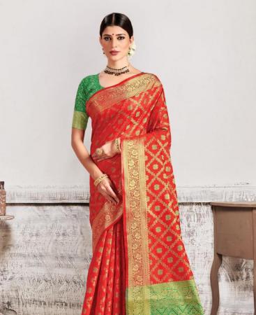 Picture of Grand Red Casual Saree