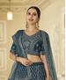 Picture of Fine Teal Blue Lehenga Choli