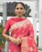 Picture of Superb Peach Silk Saree