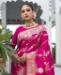 Picture of Elegant Pink Silk Saree