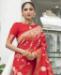 Picture of Good Looking Red Silk Saree