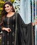 Picture of Statuesque Black Straight Cut Salwar Kameez