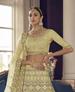 Picture of Resplendent Lime Yellow Lehenga Choli