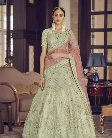 Picture of Graceful Pista Lehenga Choli