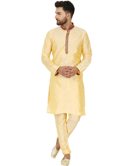 Picture of Well Formed Cream Kurtas