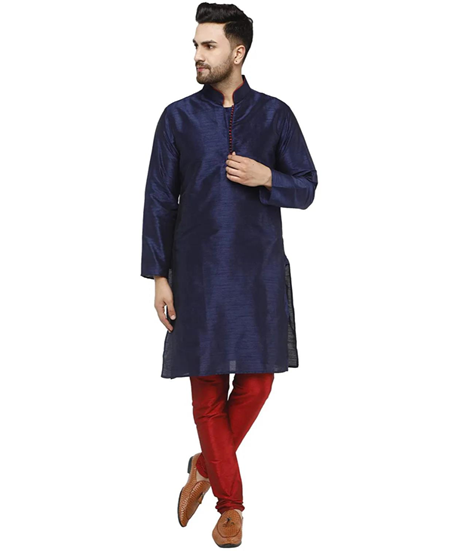 Picture of Sublime Navy Blue Kurtas