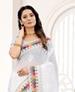 Picture of Charming White Georgette Saree