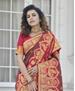 Picture of Comely Brown Silk Saree