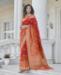 Picture of Grand Red Silk Saree