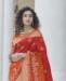 Picture of Grand Red Silk Saree