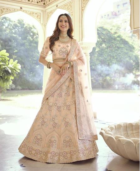 Picture of Ravishing Peach Lehenga Choli