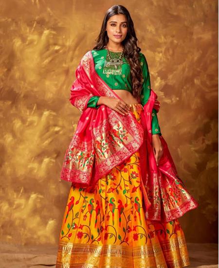 Picture of Alluring Yellow Lehenga Choli