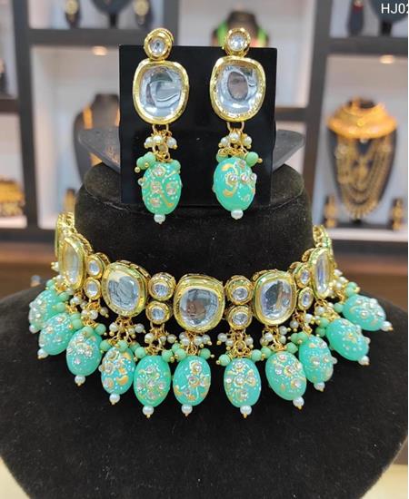 Picture of Alluring Cyan Necklace Set