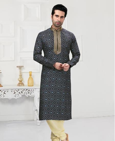 Picture of Comely Navy Blue Kurtas