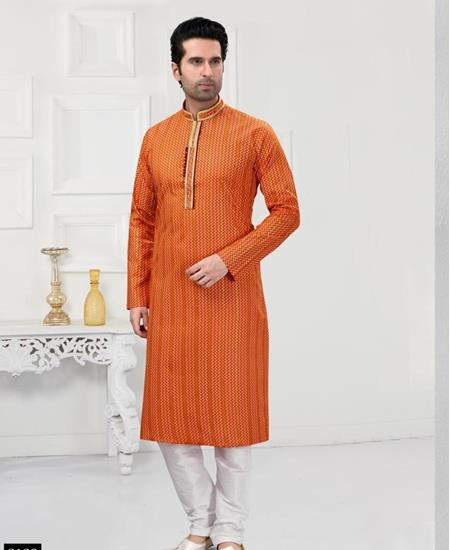 Picture of Graceful Orange With Multi Kurtas