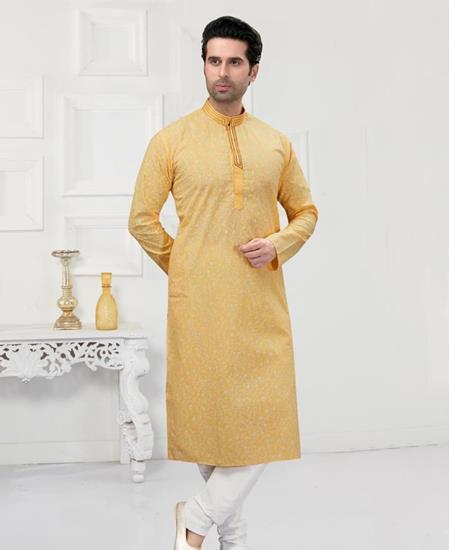 Picture of Graceful Light Yellow Kurtas