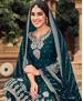 Picture of Grand Teal Straight Cut Salwar Kameez