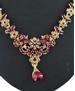 Picture of Pleasing Maroon Necklace Set