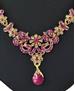 Picture of Well Formed Rani Pink Necklace Set