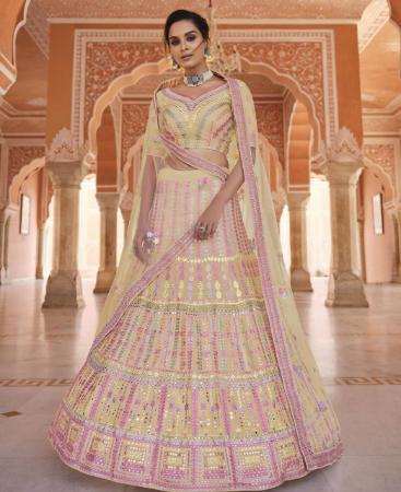 Picture of Pleasing Yellow Lehenga Choli