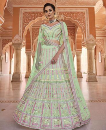 Picture of Lovely Pista Lehenga Choli