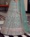 Picture of Statuesque Turquoise Lehenga Choli