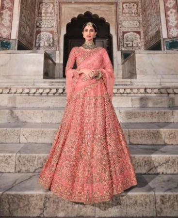 Picture of Sightly Peach Lehenga Choli