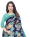 Picture of Pretty Blue Chiffon Saree