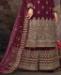 Picture of Resplendent Wine Designer Salwar Kameez