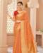 Picture of Beauteous Orange Silk Saree