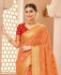 Picture of Beauteous Orange Silk Saree