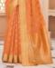 Picture of Beauteous Orange Silk Saree