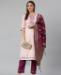 Picture of Gorgeous Baby Pink Straight Cut Salwar Kameez