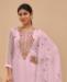 Picture of Resplendent Pink Straight Cut Salwar Kameez