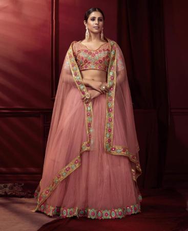 Picture of Superb Pink Lehenga Choli