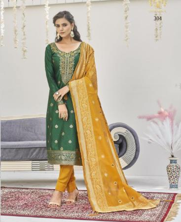 Picture of Exquisite Green Straight Cut Salwar Kameez