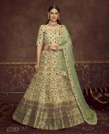 Picture of Marvelous Mint Green Lehenga Choli