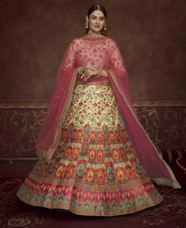 Picture of Sightly Beige Lehenga Choli