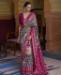 Picture of Well Formed Grey & Magenta Casual Saree