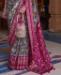 Picture of Well Formed Grey & Magenta Casual Saree