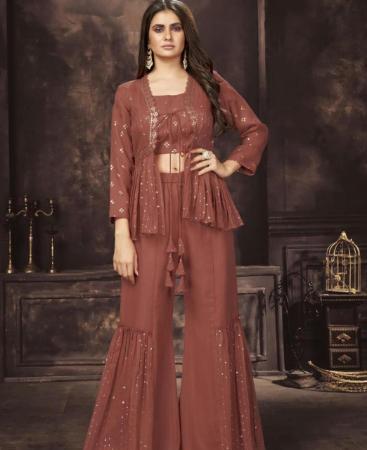 Picture of Pretty Rust Readymade Salwar Kameez